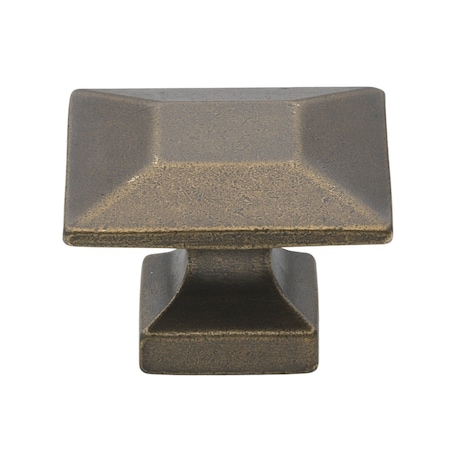 Gliderite Hardware 1-3/8 in. Antique Brass Modern Square Cabinet Knob, 25PK 5101-AB-25